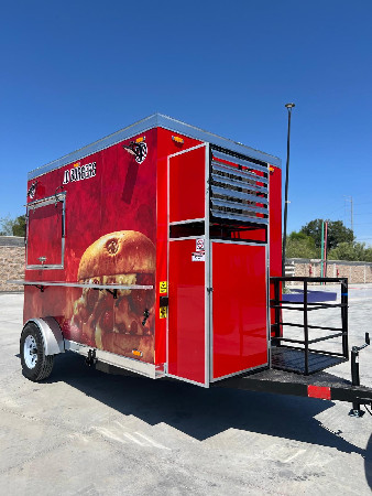 JD Burger's food trailer by Cooking Box USA